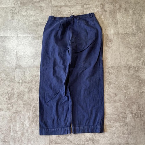 50-60s Reb フレンチワーク コットン ブルー パンツ W34 詳細写真8