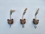 手彫りクマのキーホルダー　