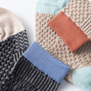 TRICOTÉ / 【Free size】bumpy patchwork socks TR53SO029