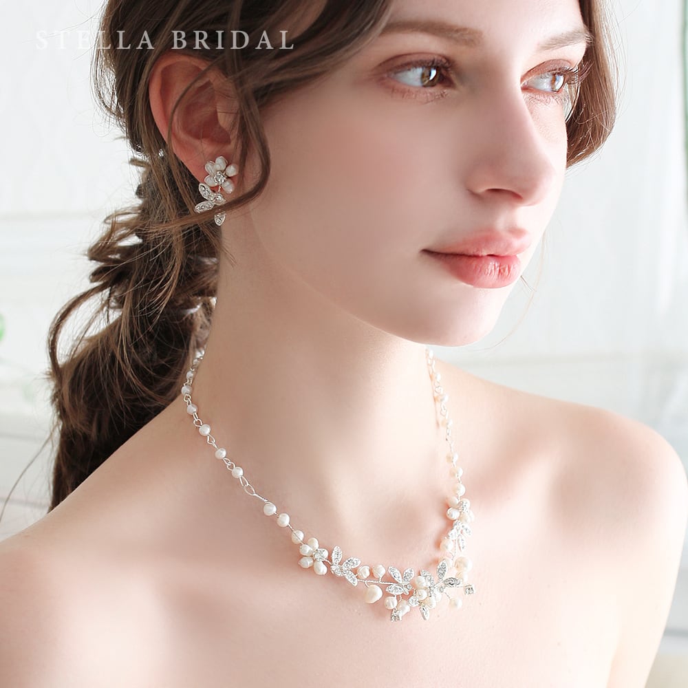 STELLA BRIDAL ネックレス×ピアス