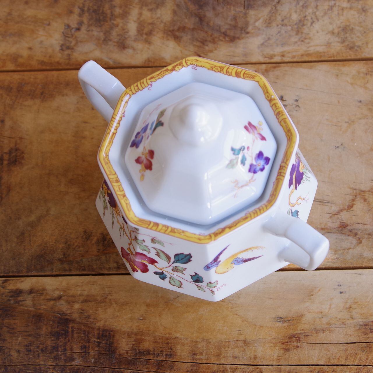 ウェッジウッド デヴォンローズ シュガーポット Wedgwood Devon Rose