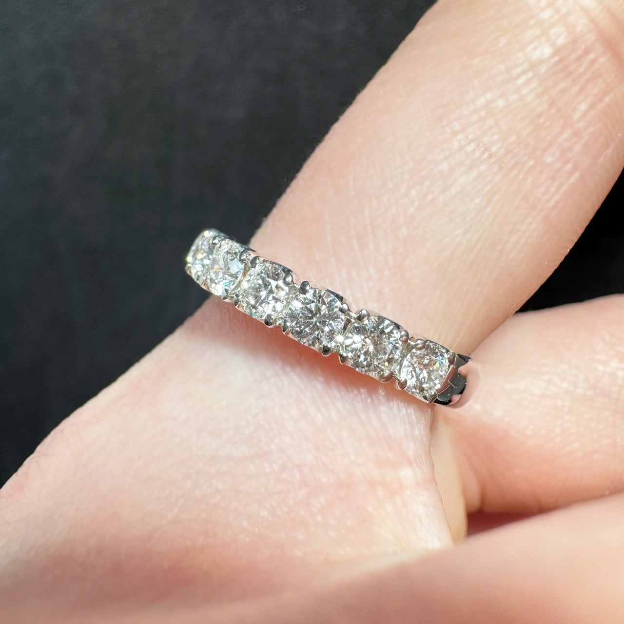 ミニ鑑別書付】Pt900 1.47ct ダイヤモンド エタニティリング | カオキ
