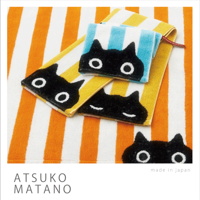 二重ガーゼフェイスタオル 「トリのポー」made  in  japan