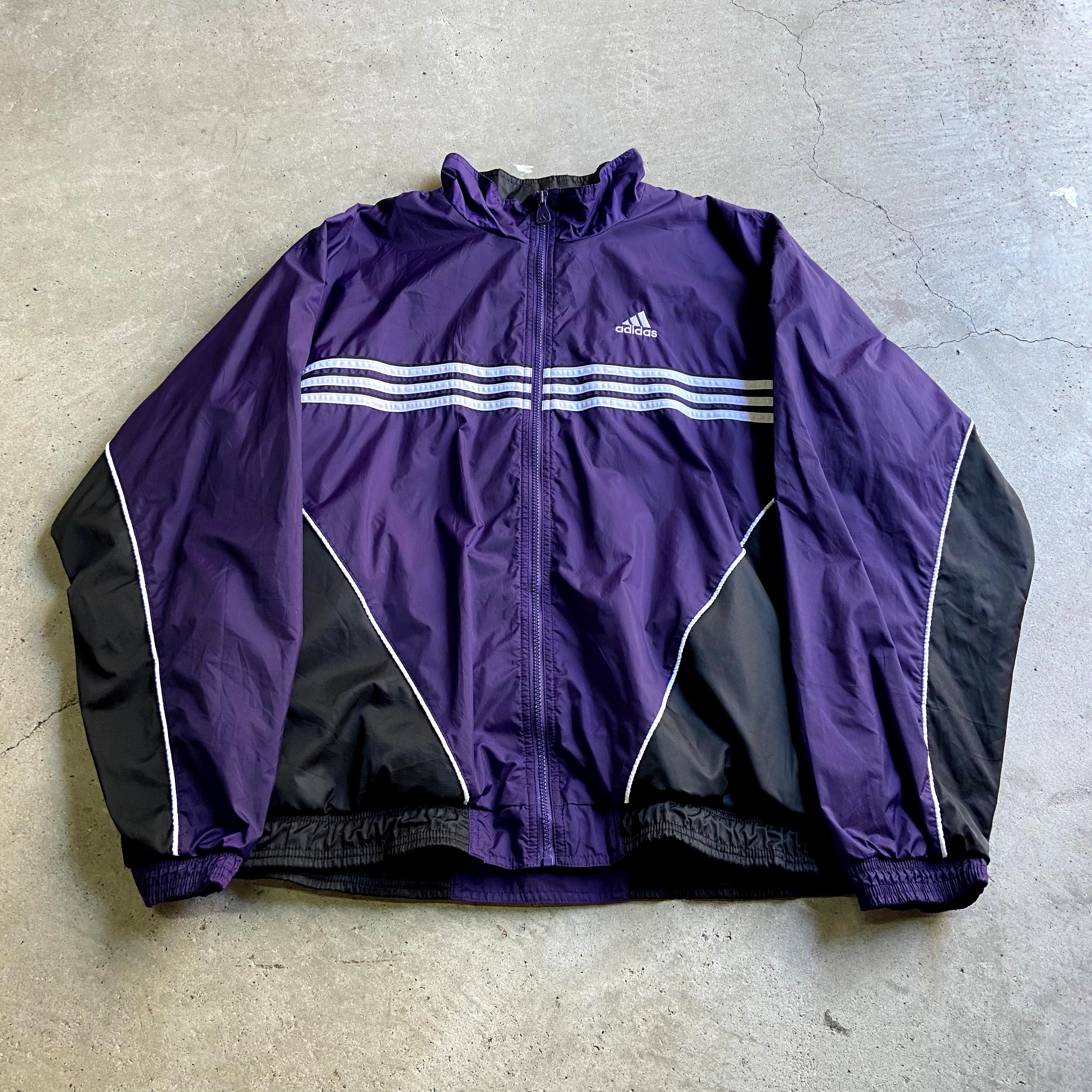90年代 Adidas Team アディダス ナイロンジャケット メンズl 古着 90s ビンテージ ヴィンテージ ワンポイントロゴ刺繍 パープル 紫色 ナイロンジャケット Al2110 Cave 古着屋 公式 古着通販サイト 30 Off Sale開催中