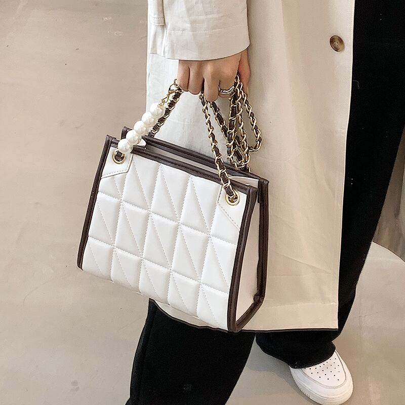 サマーチェーン 夏物 スクウェア メッセンジャーバッグ 手作りハンドバック28770209522