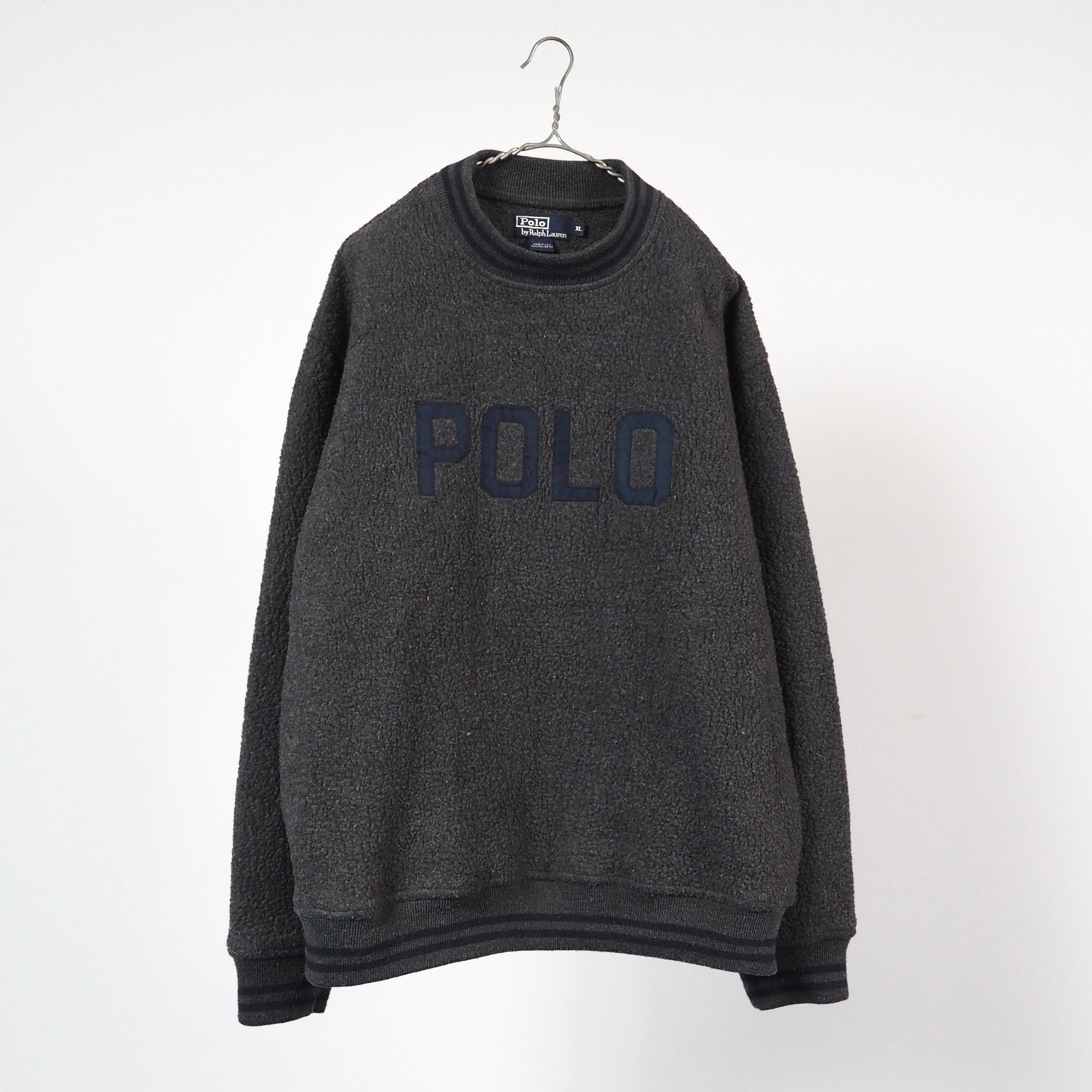 POLO by Ralph Lauren fleece sweater XL USA製 ポロラルフローレン フリース スウェット