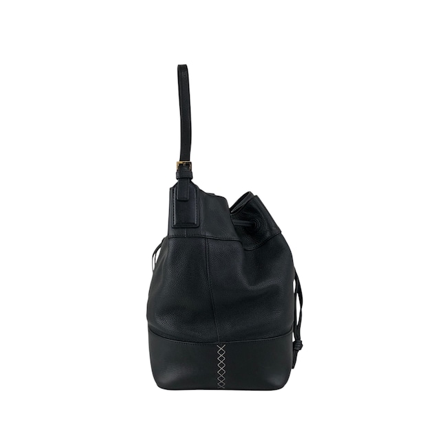 LOEWE ロエベ ショルダーバッグ ブラック アナグラム レザー 巾着 vintage ヴィンテージ オールド kwnn6u