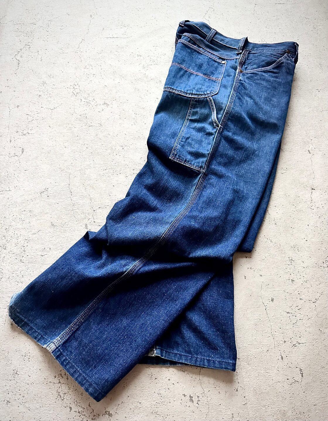 50s〜 “ BLUE BELL ” INDIGO DENIM PAINTER PANTS OLD VINTAGE ブルー 