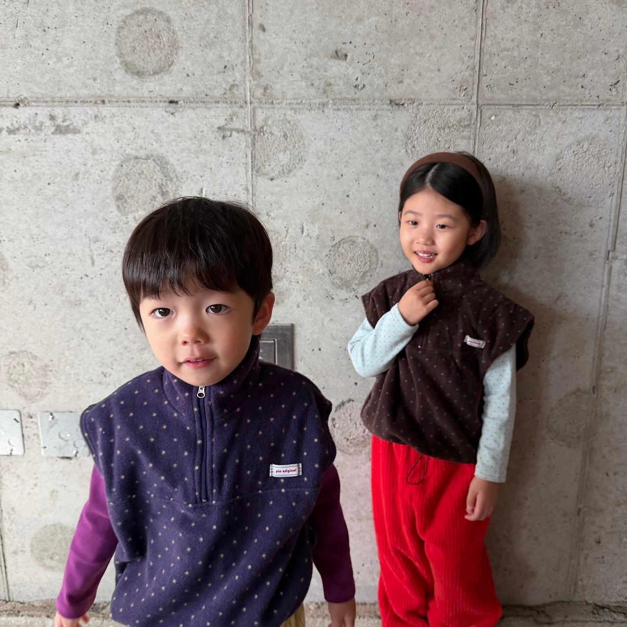 PIE［取寄］dot fleece vest 26winter