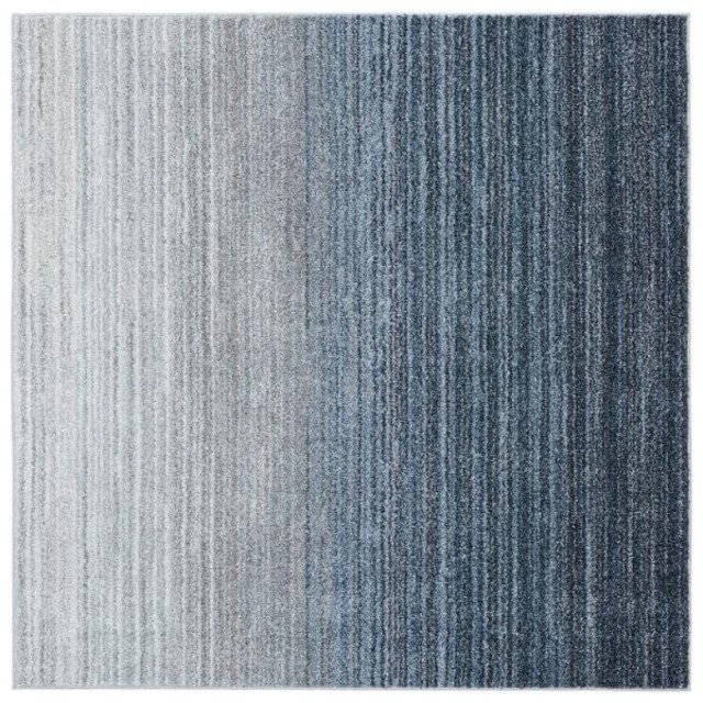 コストコ再販商品 スミノエ ラグ オンブレー 防炎 防ダニ 130x190cm ブルー
