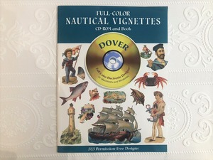 【VA259】Full-Color Nautical Vignettes CD-ROM and Book (Dover Pictorial Archives)   /visual book