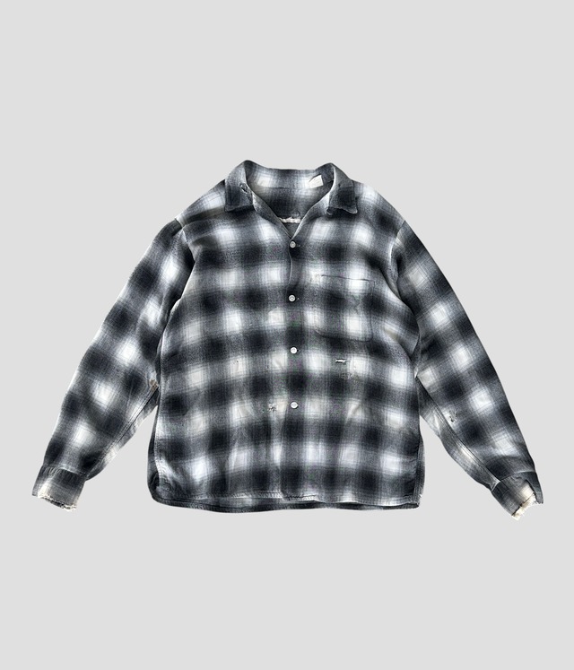 Vintage 50-60s Ombre Check Shirt