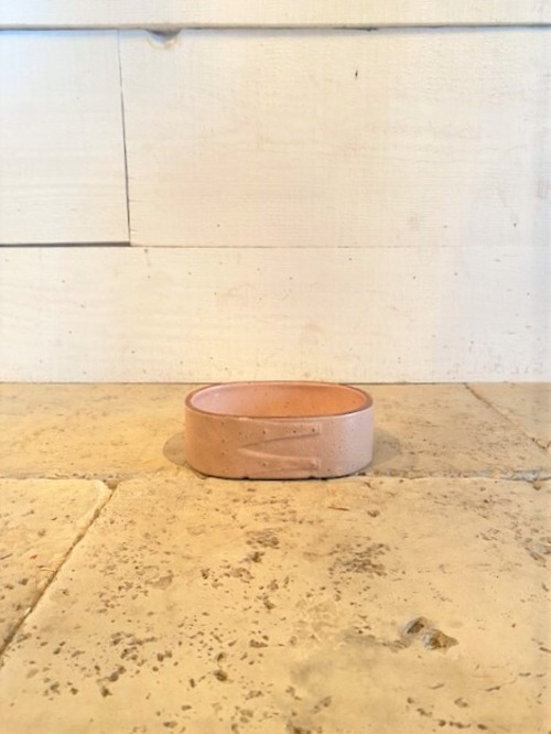 【40%off】karin 盆栽鉢　pink　※W13×D10.5×H4cm