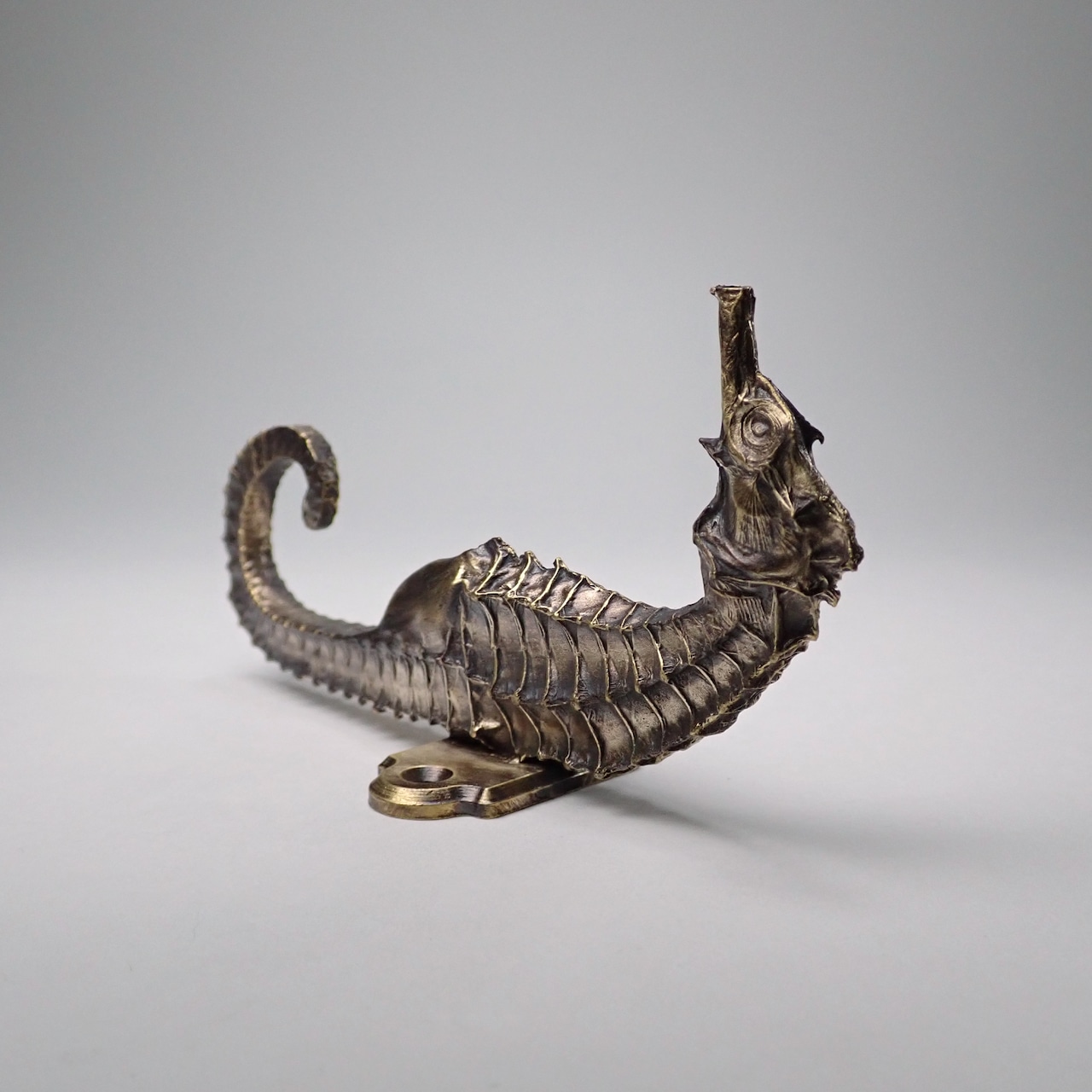 タツノオトシゴフック（真鍮製） seahorse wall hook（brass）