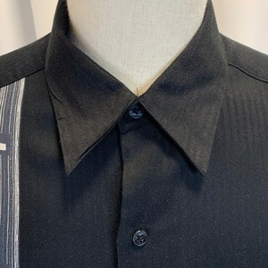 6878  axcess ボーリングシャツ アロハシャツ ブラックシャツ XL