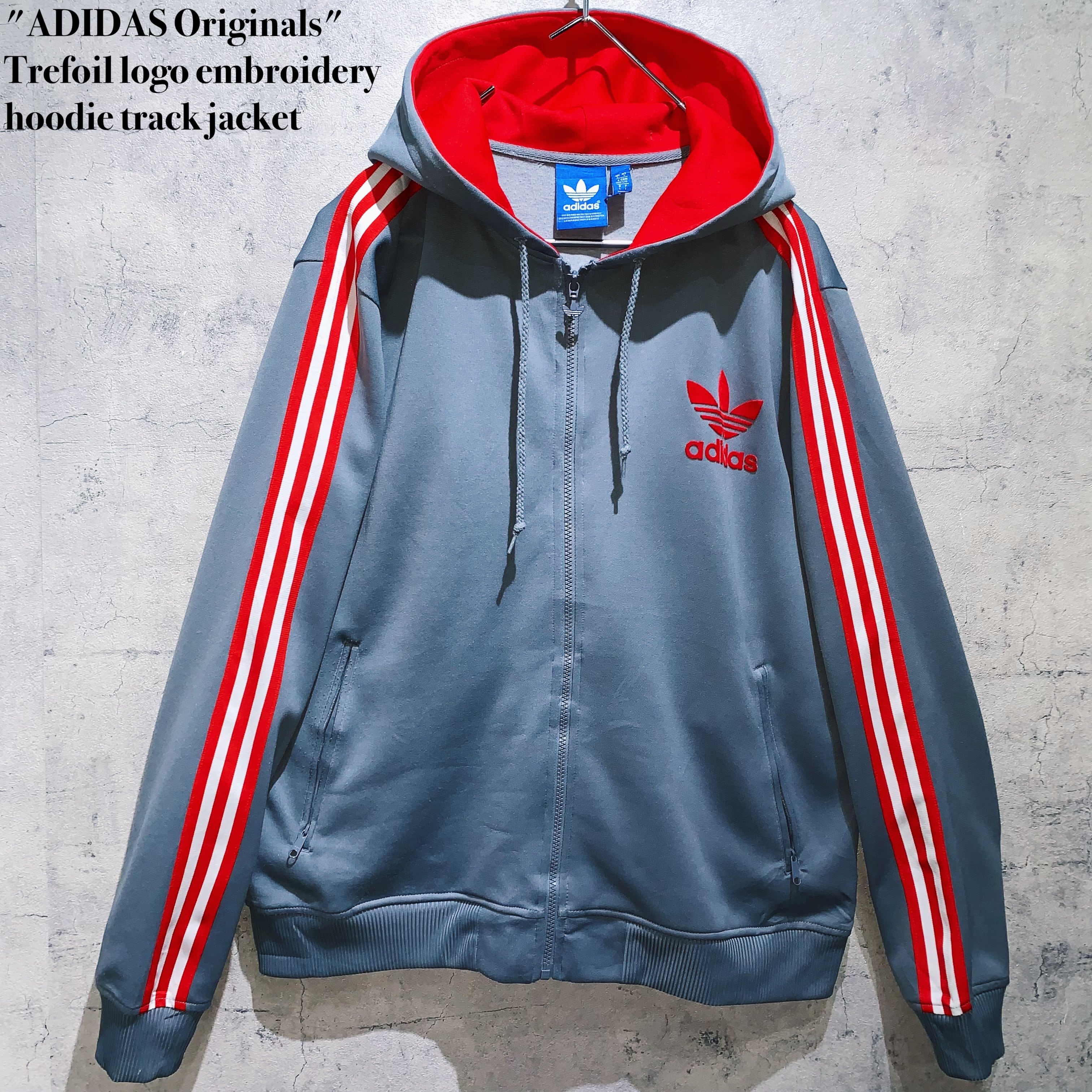 ADIDAS Originals"Trefoil logo embroidery hoodie track jacket | ayne