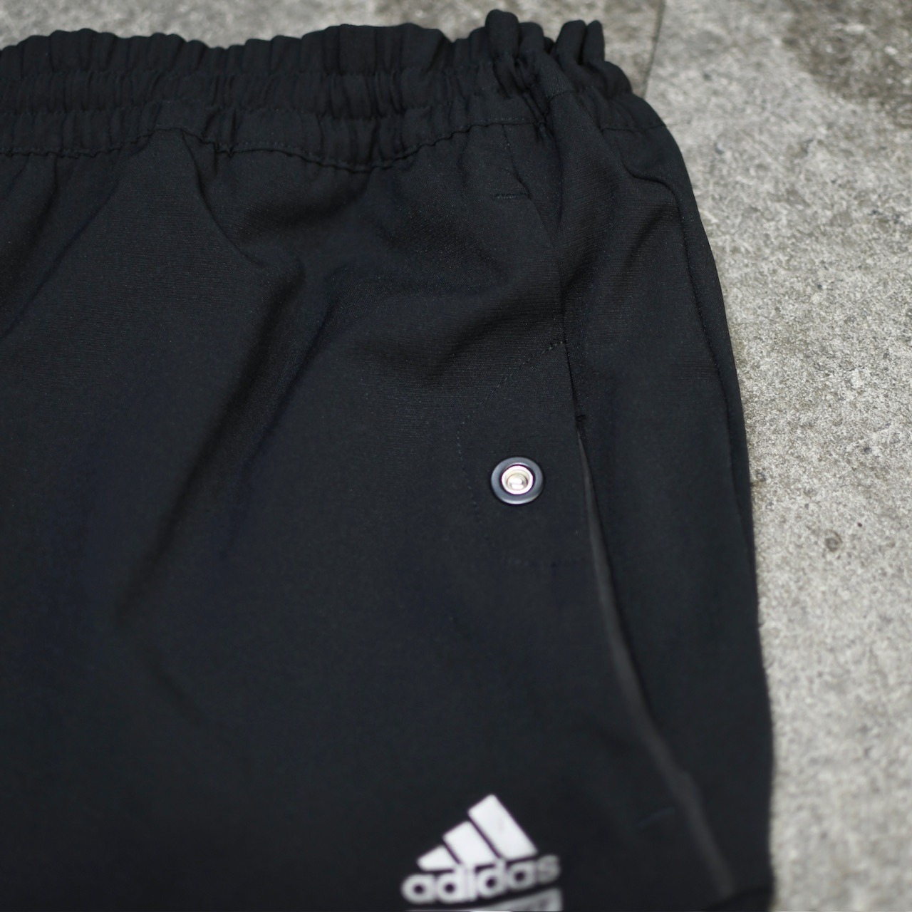 adidas side zip design wide nylon pants