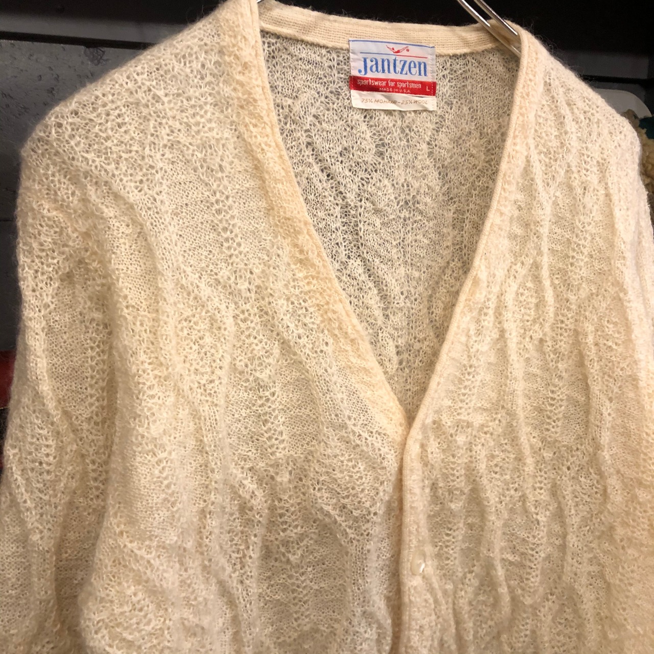 60s jantzen Cable Mohair Knit Cardigan | VOSTOK