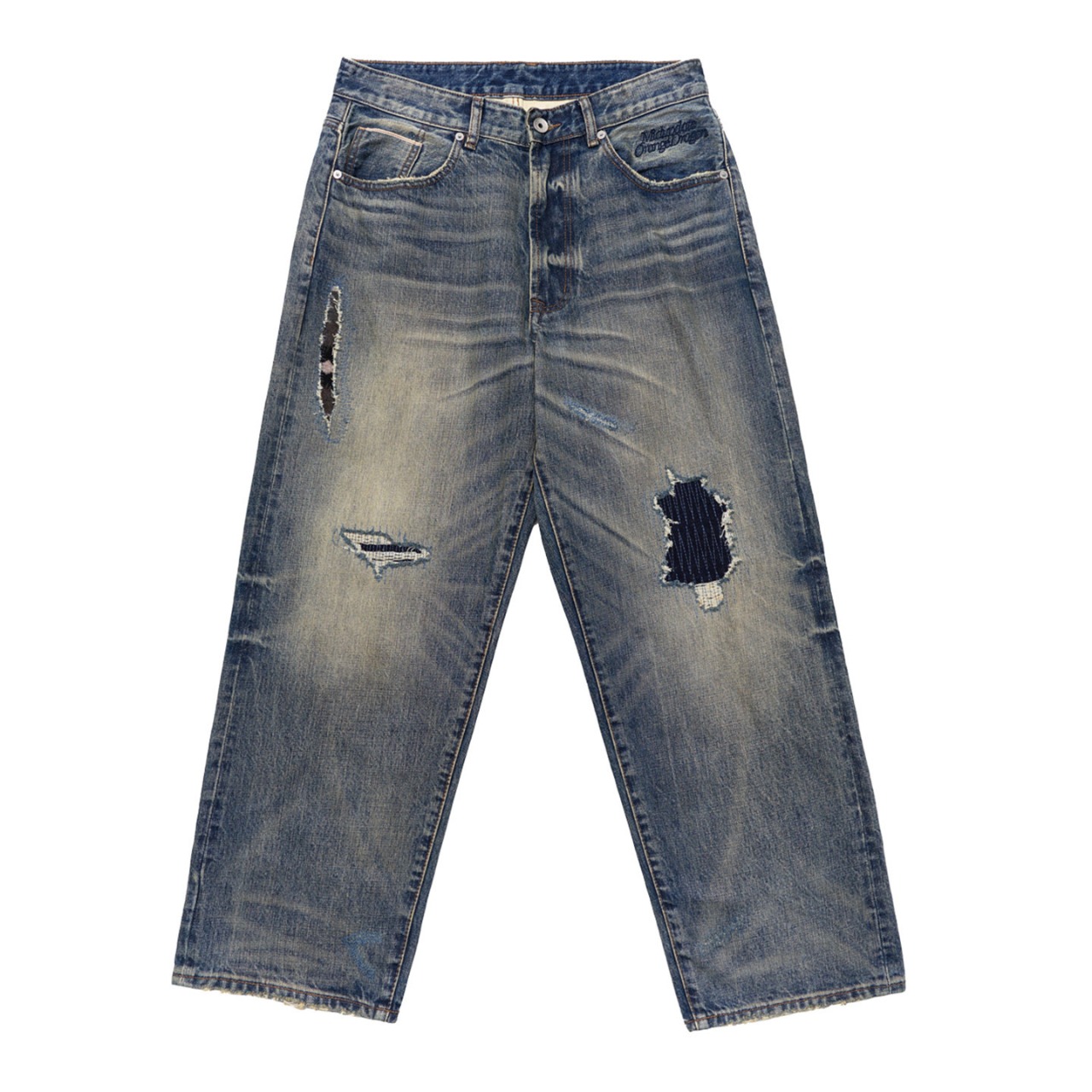 ヴィンテージパッチ フェードデニムパンツ N3539 - 18