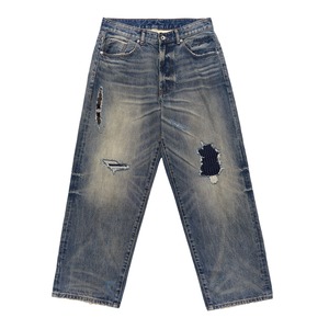 ヴィンテージパッチ フェードデニムパンツ N3539