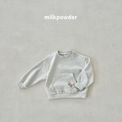 ミルクパウダー / milkpowder / いちごポケットトレーナー / 韓国子供服 / キッズ / 26winter〖取寄〗*XS~JS*