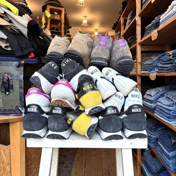 1点物◇ナイキNikeブレイザーLow白青スニーカー古着26メンズレディース