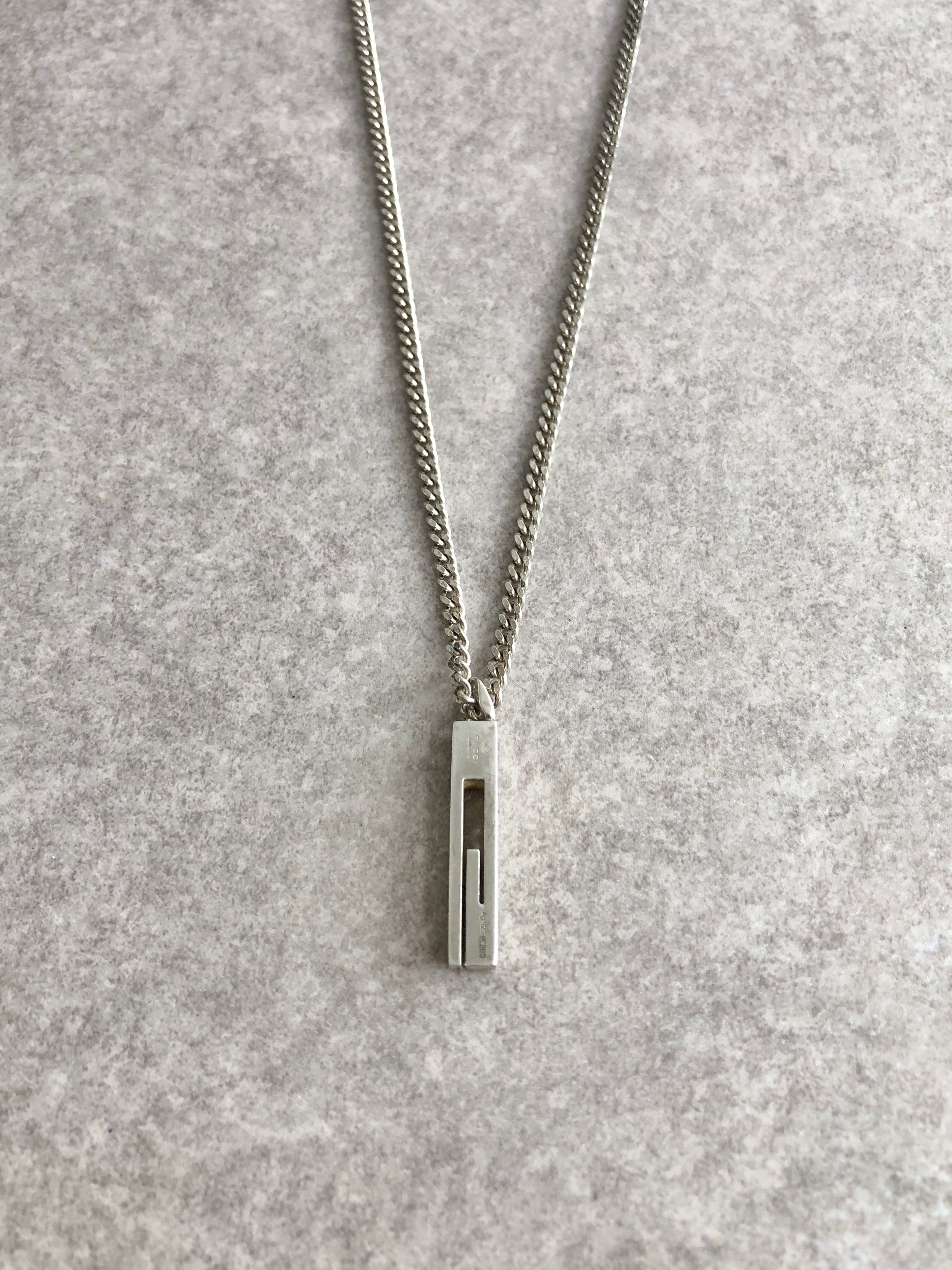 GUCCI グッチ ネックレス シルバー G 925 vintage ヴィンテージ