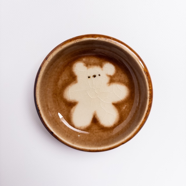 Small plate -Fluffy Teddy Bear-