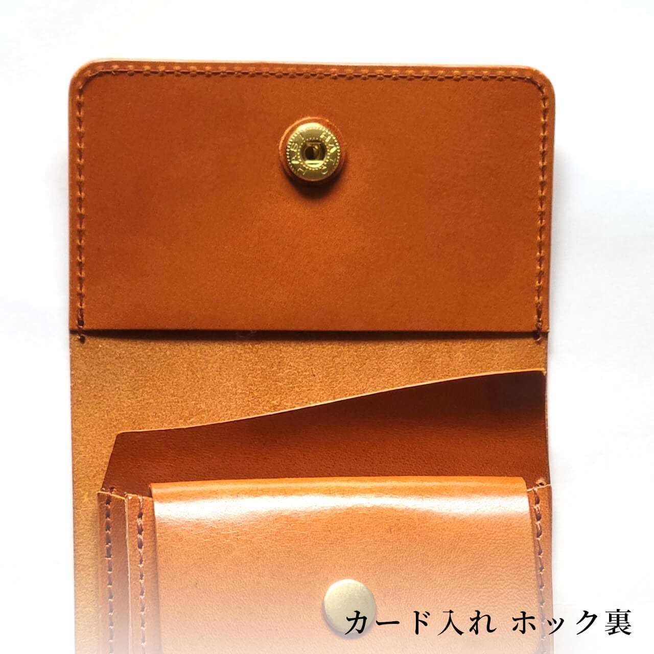 左利き用シームレスミニ財布 各色【受注製作】 | Leather+