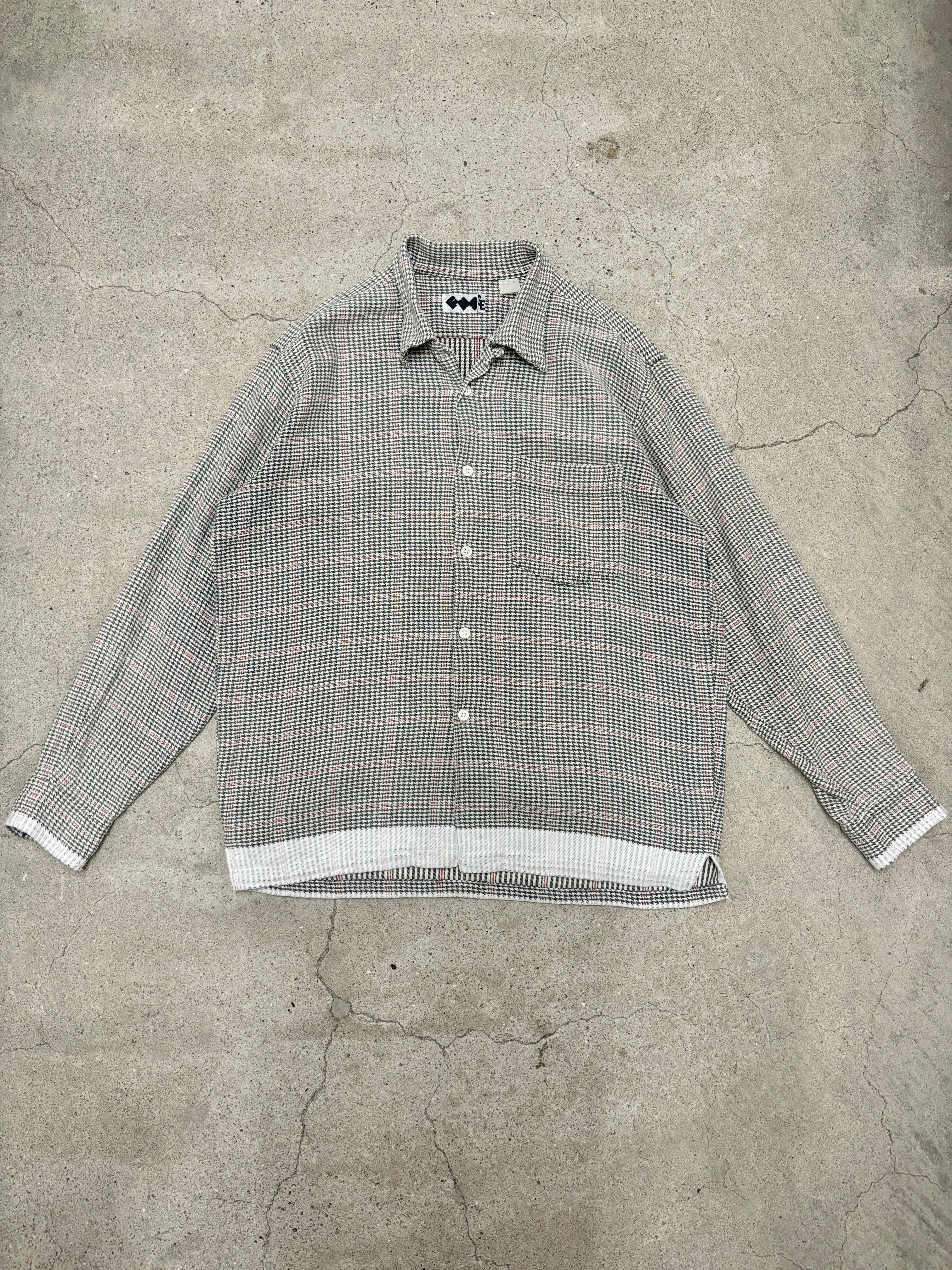 FINESSE ×goodenoughラインネルシャツsize M finesse X GOODENOUGH ラインネルシャツ 初期 90s FINESSE×GOODENOUGH