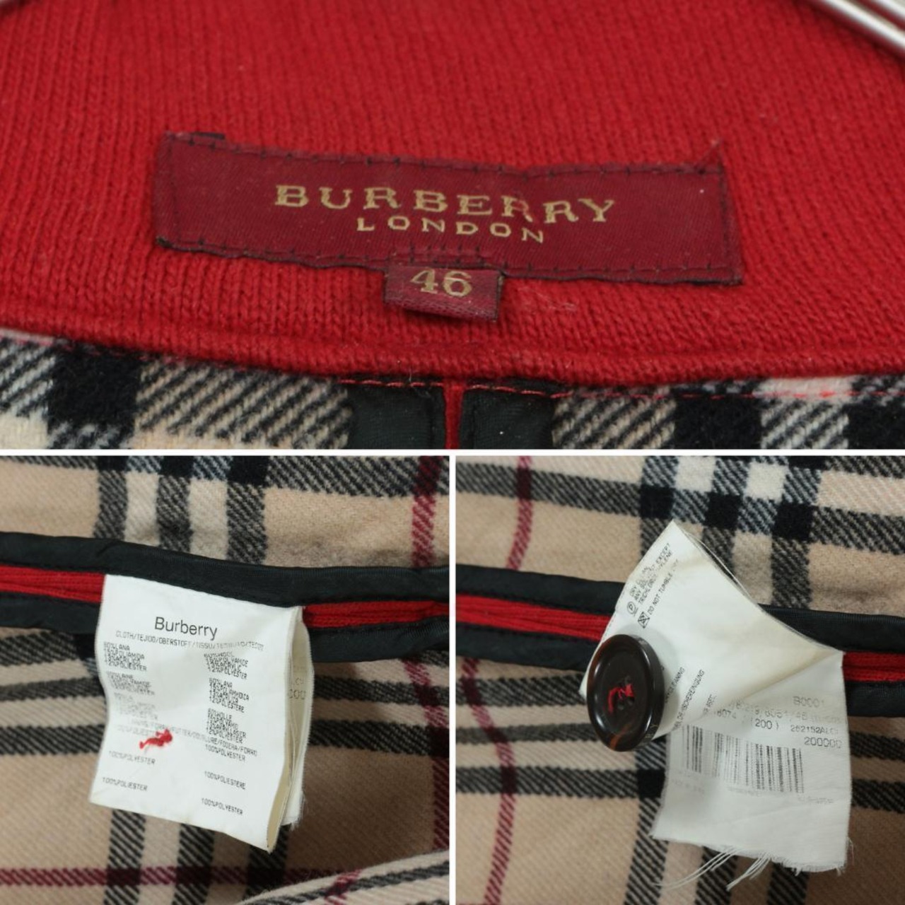 BURBERRY バーバリーロンドン ウールジャケット ノバチェック 