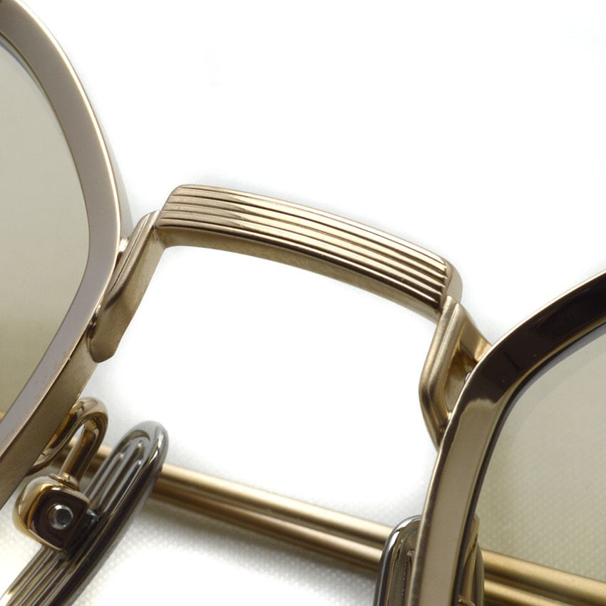 Lunetta BADA / 73/07 / 1020 WHITE GOLD - LIGHT BROWN lenses