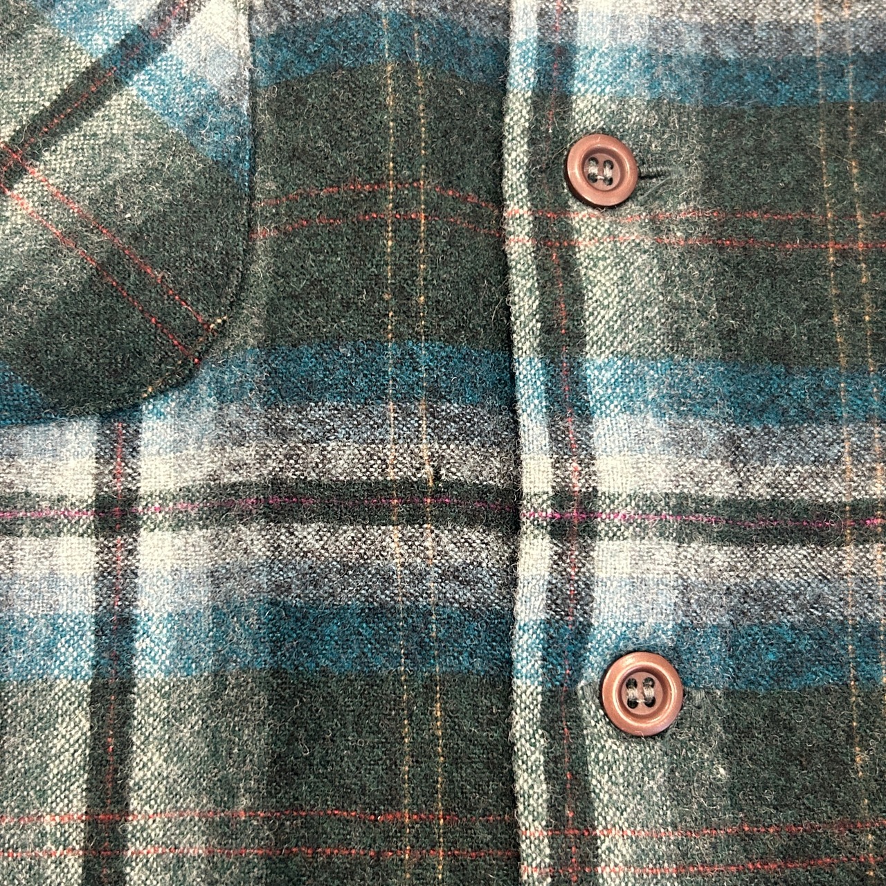 L 70s オンブレ Pendleton Board Shirt ペンドルトン ボードシャツ