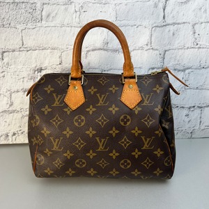 LOUIS VUITTON ルイヴィトン  スピーディ25 モノグラム M41528 レザー ハンドバッグ ブラウン A-10411