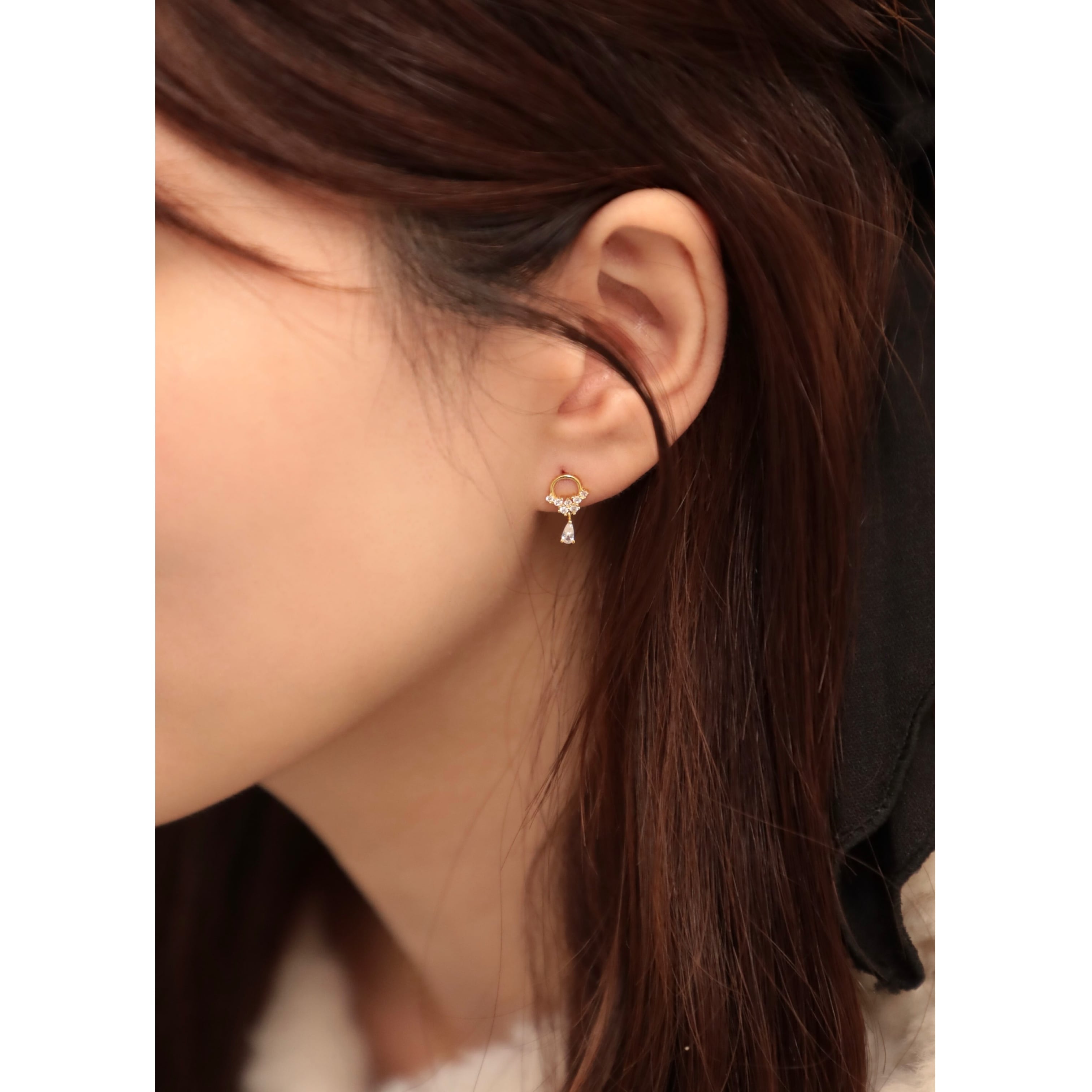 S925 zirconia shake pierce #p20 | apire