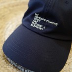 MEYAME │EMBROIDERY COTTON CAP MADE BY NINE TAILOR (ORIGINAL BODY)-navy