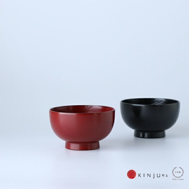 子供汁椀  ( 木合 )  うるし工房錦壽（ きんじゅ ）【 うるし 子供 日本製 椀 漆器 漆 木合 根来塗 曙塗 越前 錦壽オリジナル シンプル 】