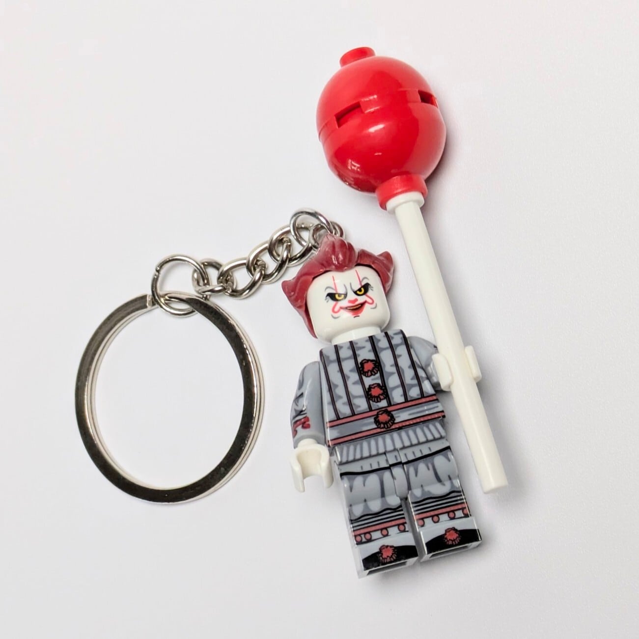 ♧【ブロックフィギュアキーホルダー】IT / イット / ペニーワイズ
