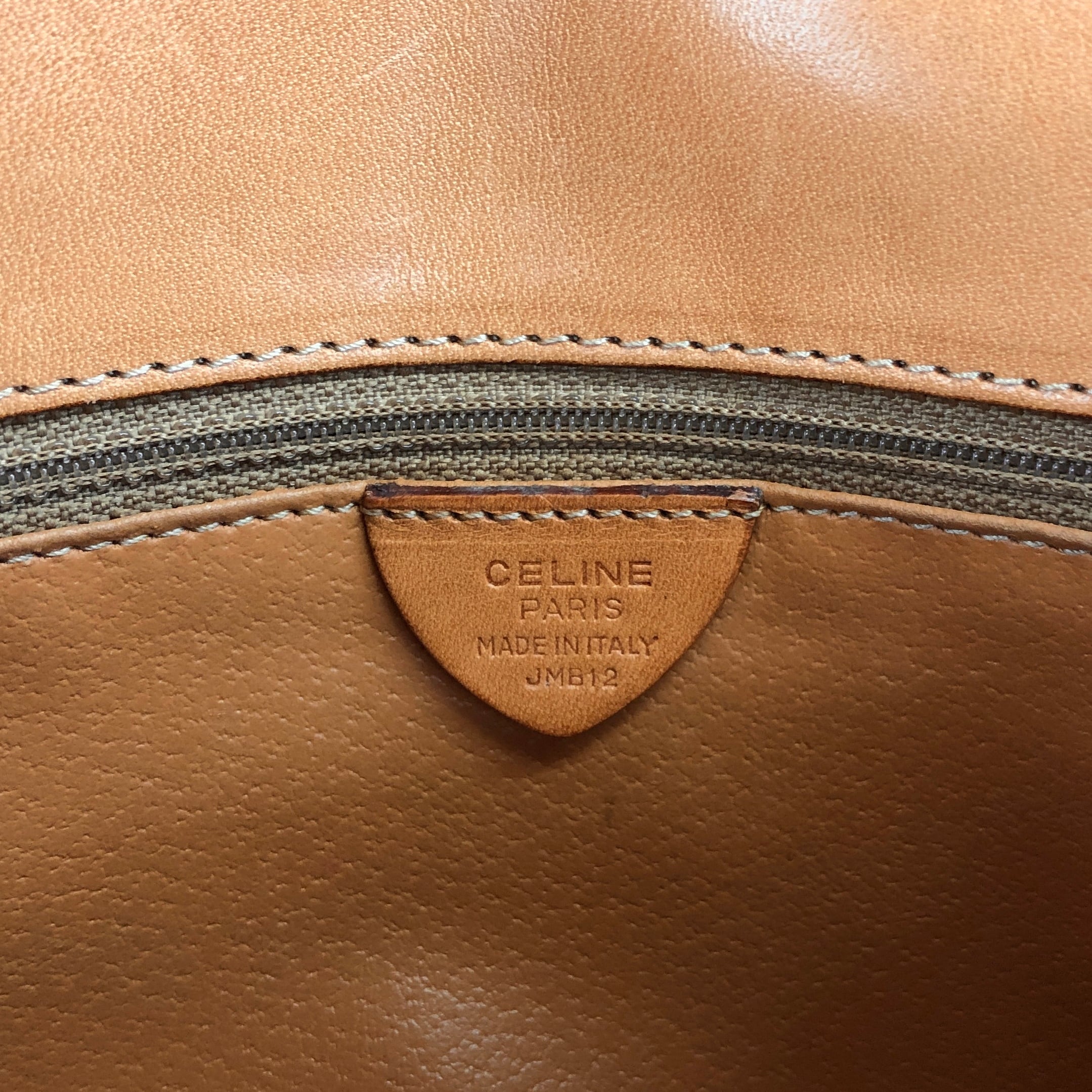 CELINE セリーヌ マカダム ショルダーバッグ ブラウン ホースビット
