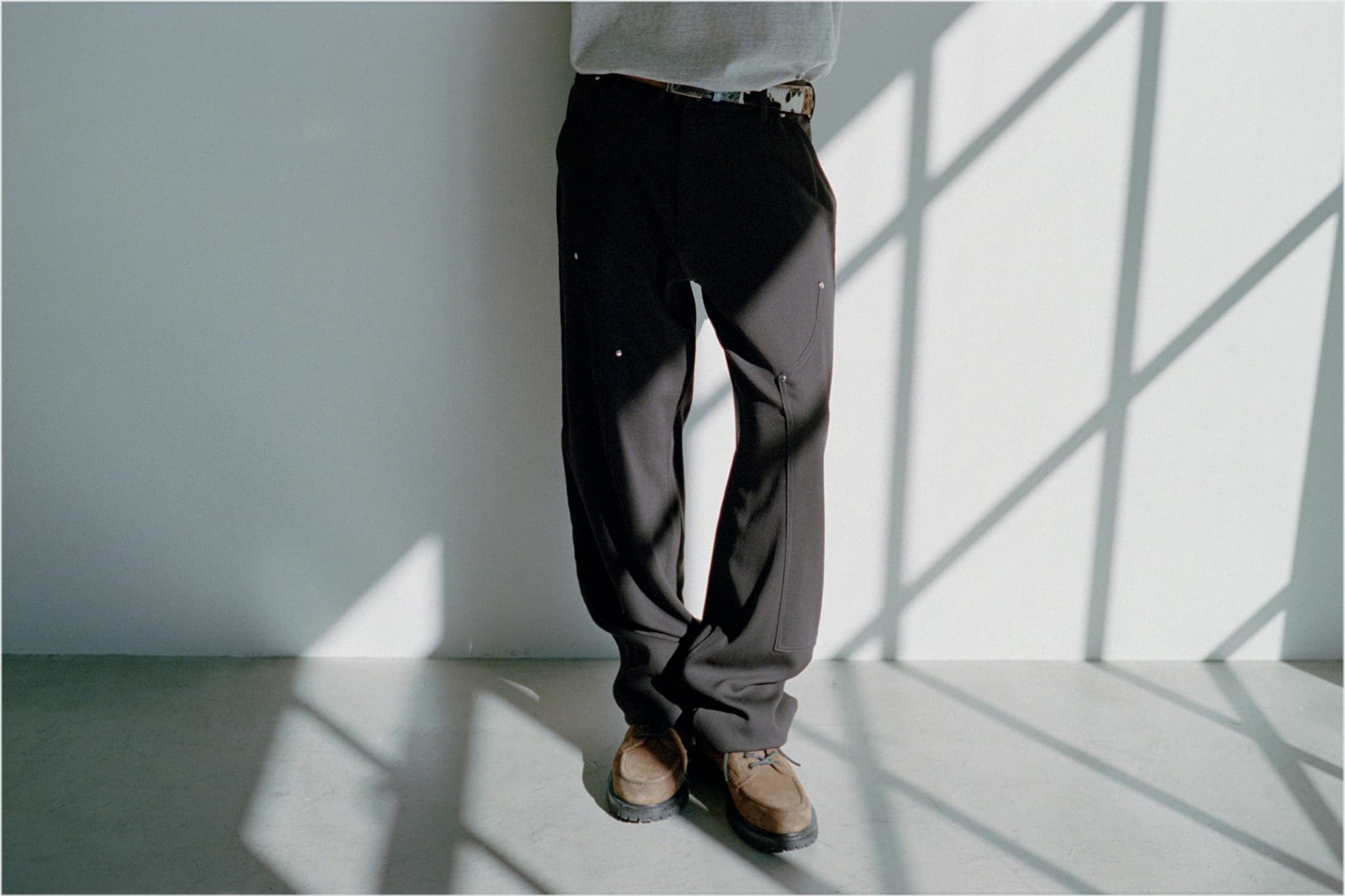 パンツ TTT_MSW Wool double knee pants Wool double knee pants（BROWN） | TTTMSW