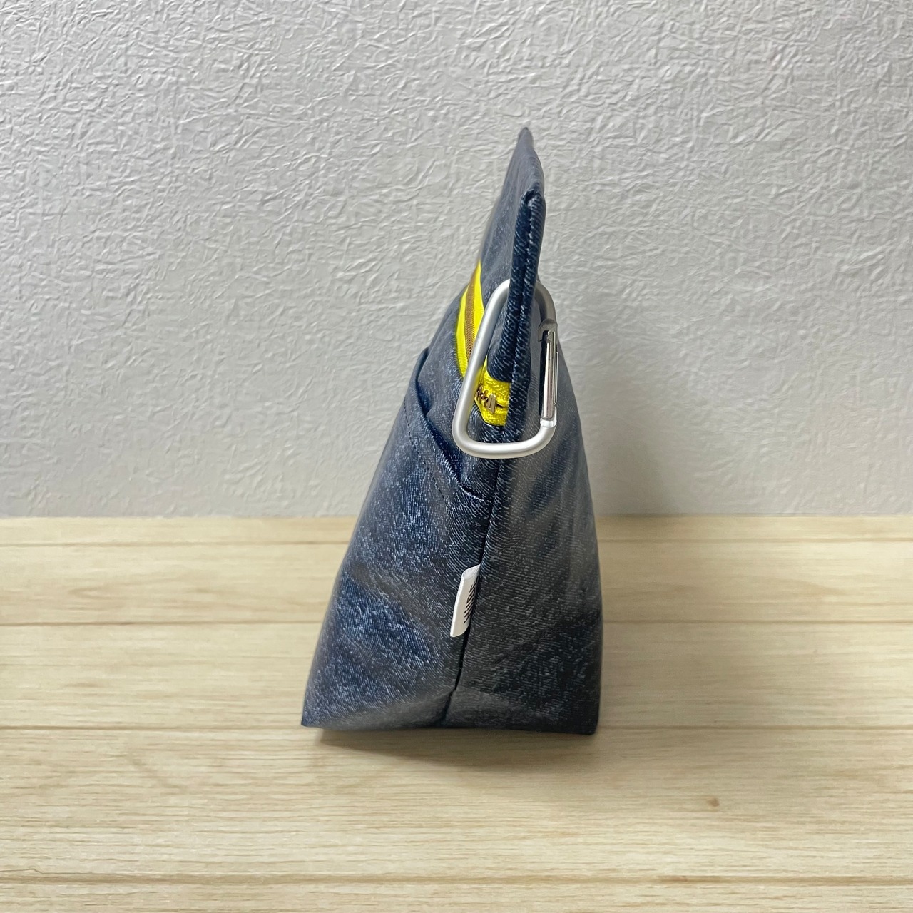 【Lサイズ】ダークデニム・Fイエロー|BIG消臭ポーチ★小型犬・多頭飼い〜中・大型犬 うんち回収 排泄