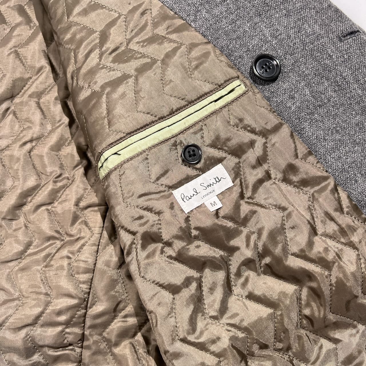 Paul Smith ポールスミス ウール ダブル コート サイズ M /グレー/メンズ