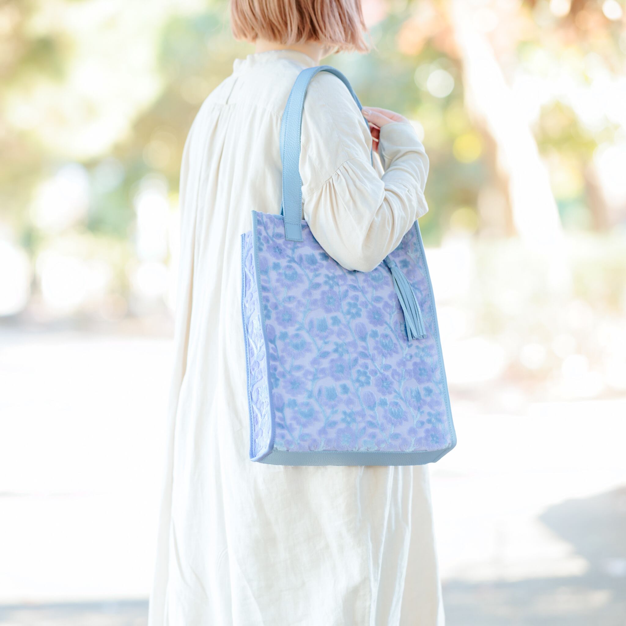金華山トートバッグ＜紫陽花色＞ | PUPU LAUKKU ププラウック