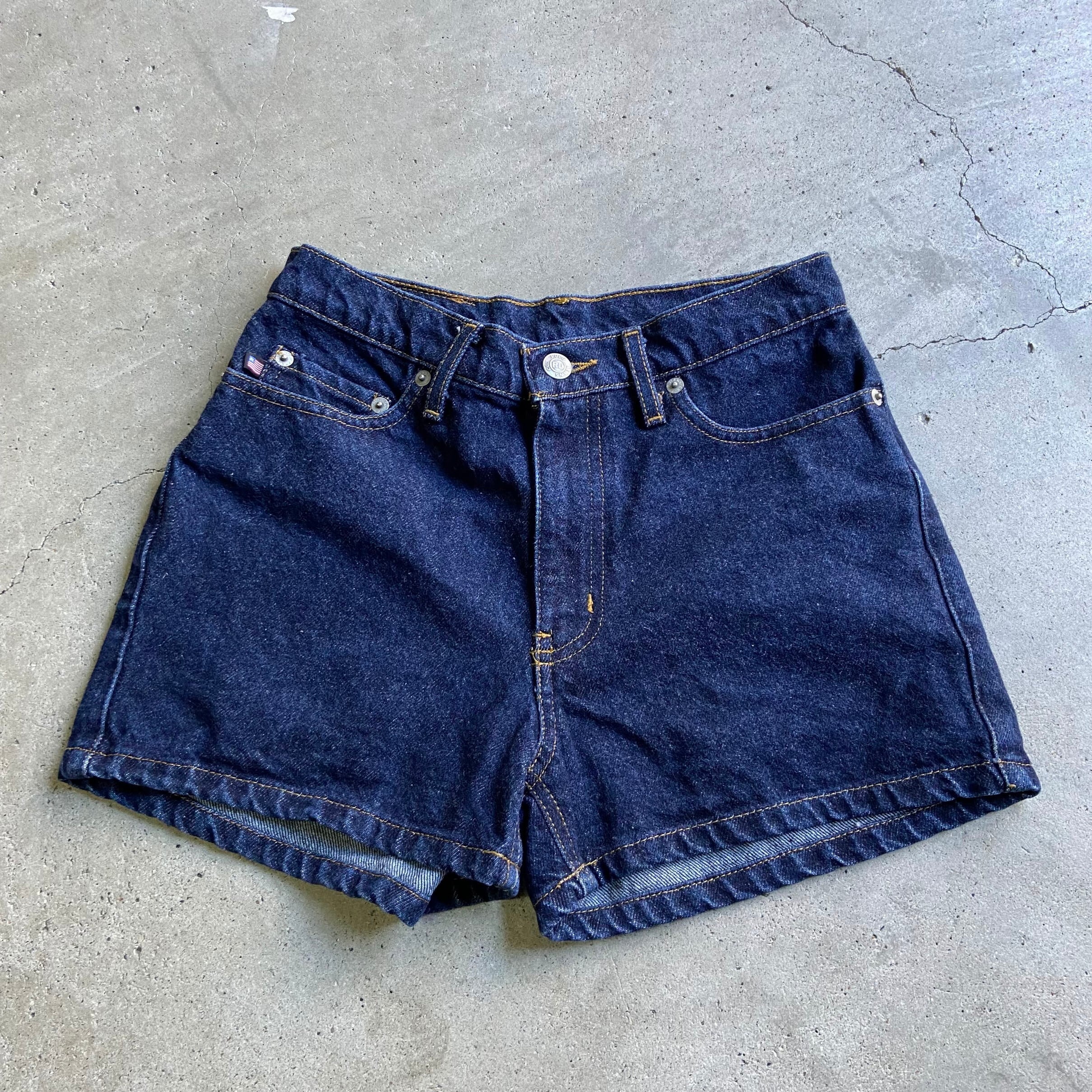 Polo Jeans Company ポロジーンズ Ralph Lauren ラルフローレン ショートパンツ デニムパンツ 濃色 レディースs相当 古着 デニムパンツ Cs29 50 Ha10 Cave 古着屋 公式 古着通販サイト