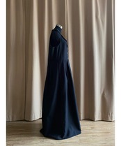 metal chain black vintage dress-4230-7