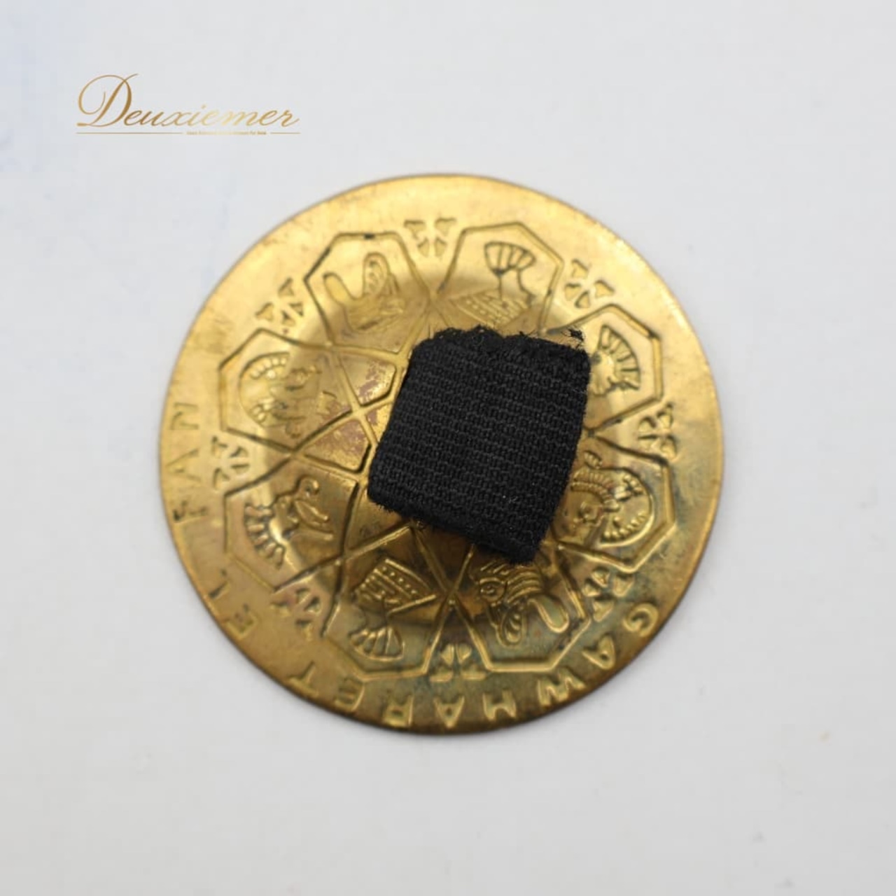 ベリーダンス ジル フィンガーシンバル ゴールド系 GAWHARET EL FAN 金 黒 ペア 両手 1組 ミニシンバル ダンサー 小物 小道具 模様 柄 ダンス用品 ダンス小物 練習 レッスン イベント ステージ ブラック系