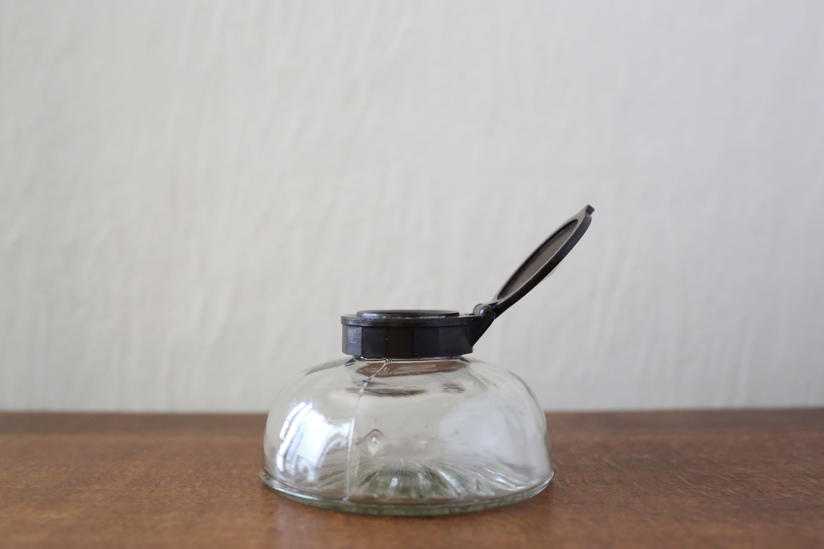 フランス アンティーク ヴィンテージ ガラスのインクボトル