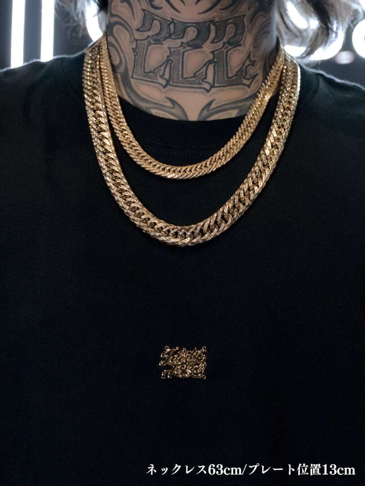 16oz LIMITED TOKYO GANG STYLE PLATE LOGO HOODIE（GOLD）