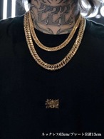 16oz LIMITED TOKYO GANG STYLE PLATE LOGO HOODIE（GOLD）