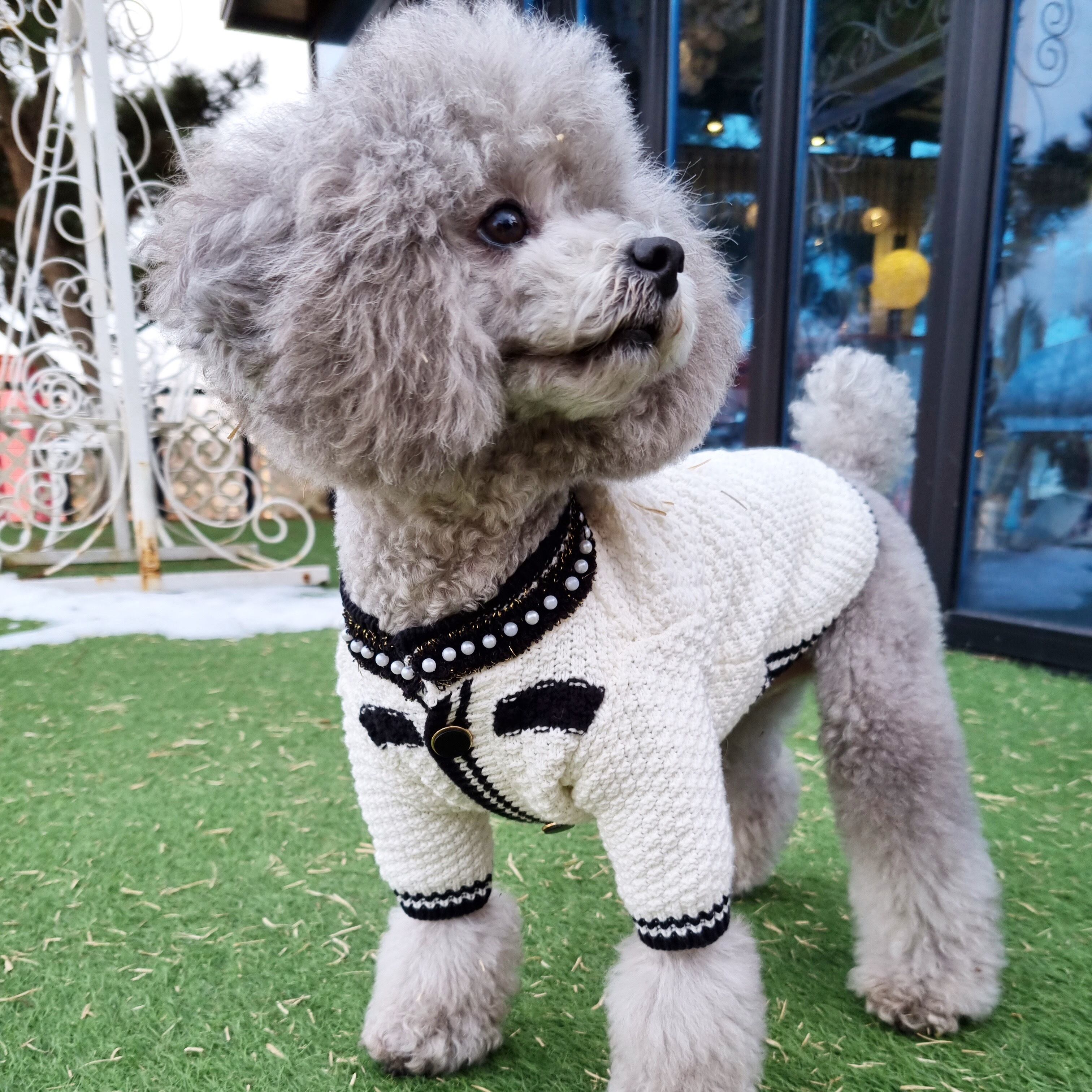 It Dogs Cardigan lilys white カーディガン 犬服-